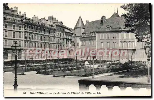 Cartes postales Grenoble Le Jardin De I'Hotel De Ville