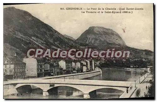 Cartes postales Grenoble Le Pont De La Citadelle Quai xavier Jouvin la tronche