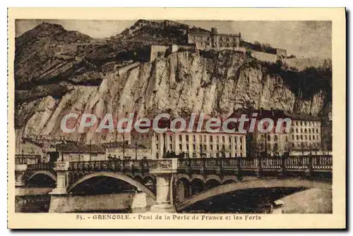 Ansichtskarte AK Grenoble Pont De La Porte De France Et Les Forts