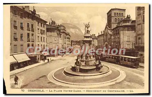 Cartes postales Grenoble La Plage Notre Dame Monument Du Centenaire