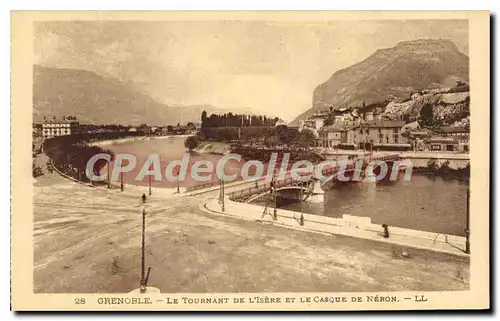 Ansichtskarte AK Grenoble La Tournant De L'Isere Et Le Casque De Neron