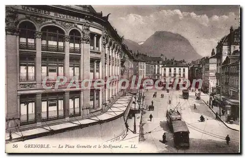 Ansichtskarte AK Grenoble La Place Grenette Et Le St Eynard