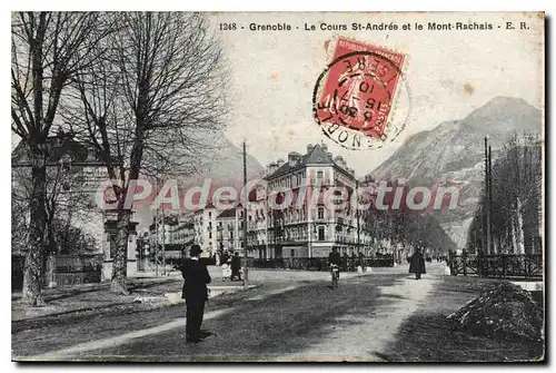 Cartes postales Grenoble Le Cours St Andree Et Le Mont Rachais