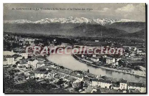 Ansichtskarte AK Grenoble La Tronche L'Ile Verte Et La Chaine Des Alpes