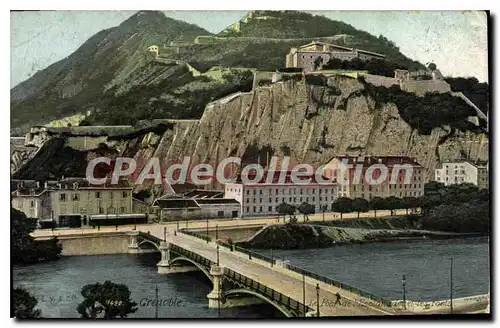 Cartes postales Grenoble Le pont de l'esplanade et les forts