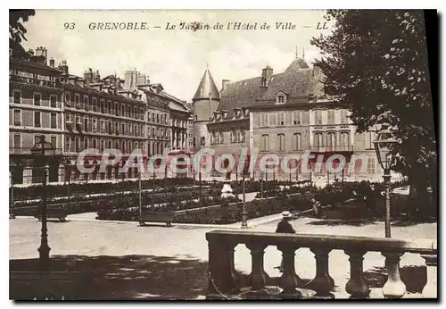 Cartes postales Grenoble Le Jardin De I'Hotel De Ville