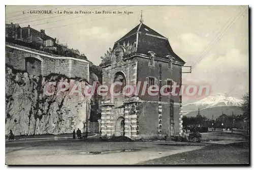 Cartes postales Grenoble La Porte De France Les Forts Et Les Alpes