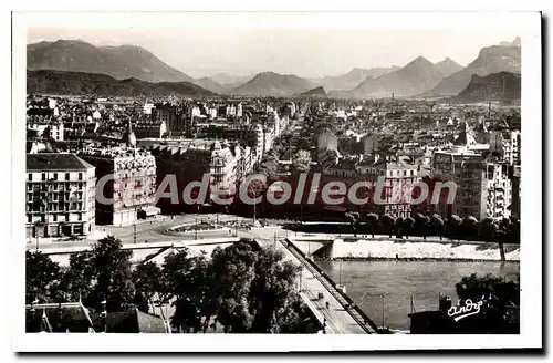 Ansichtskarte AK Grenoble Vue Generale Et Le Cours Jean Jaures