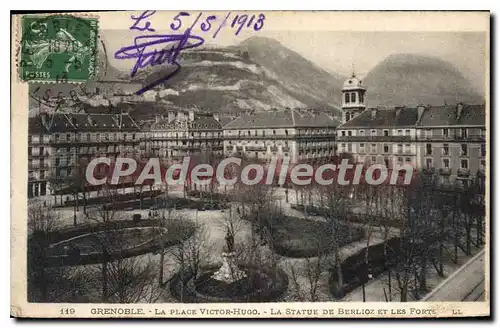 Cartes postales Grenoble La Plage Victor Hugo La Statue De Berlioz