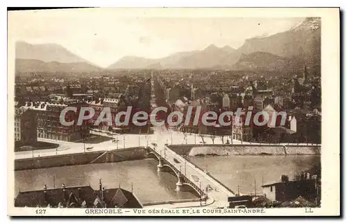 Ansichtskarte AK Grenoble Vue Generale Et Le Cours Saint Andre