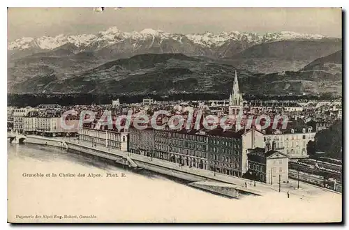 Cartes postales Grenoble Et La Chaine Des Alpes