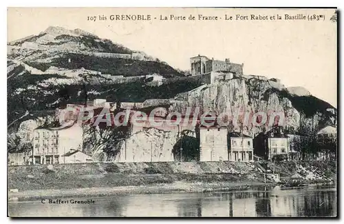 Ansichtskarte AK Grenoble La Porte De France Le Fort Rabot Et La Bastille
