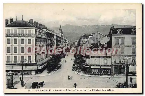 Cartes postales Grenoble Avenue Alsace Lorraine La Chaine Des Alpes