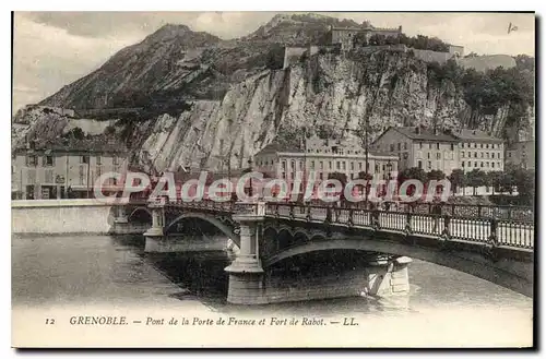 Cartes postales Grenoble Pont De La Porte De France Et Fort De Rabot