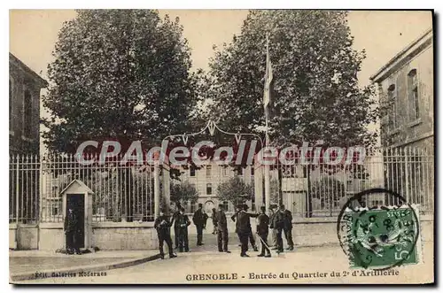 Cartes postales Grenoble Entree Du Quartier Du 2�me d'artillerie