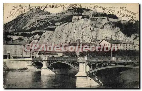 Cartes postales Grenoble pont de l'esplanade manutention militaire