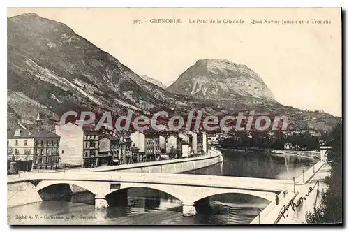 Ansichtskarte AK Grenoble Le Pont De La Citadelle Quai Xavier Jouvin et la Tronche