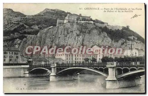 Cartes postales Grenoble Pont De I'Esplanade Et Les Forts