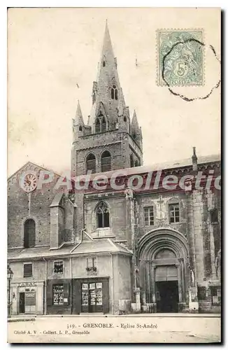 Cartes postales Grenoble Eglise St Andre