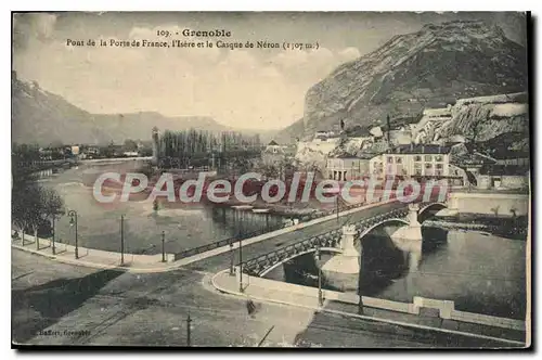 Ansichtskarte AK Grenoble Pont De La Porte De France I'Isere