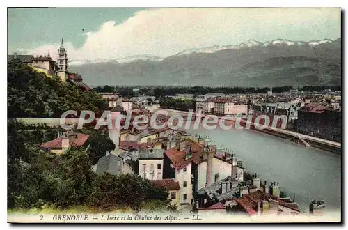 Cartes postales Grenoble L'Isere Et La Chaine Des Alpes