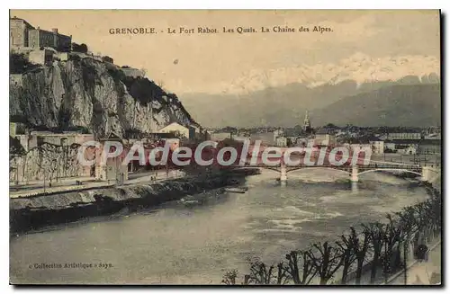 Cartes postales Grenoble Le Fort Rabot Les Quais La Chaine Des Alpes