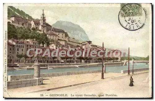 Ansichtskarte AK Grenoble Le Vieux Grenoble Quai Perriere