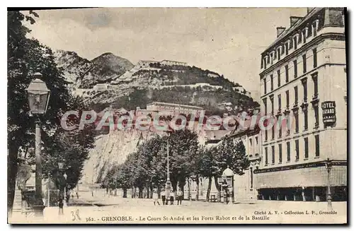 Cartes postales Grenoble Le Cours St Andre Et Les Forts Rabot et de la Bastille