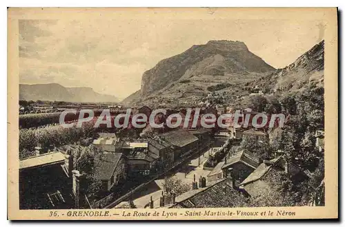 Cartes postales Grenoble La Route De Lyon Saint Martin Le Vinoux Et Le Neron