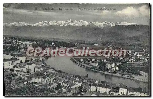 Ansichtskarte AK Grenoble La Tronche L'Ile Verte ET La Chaine Des Alpes