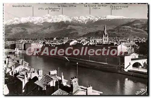 Ansichtskarte AK Grenoble Vue Generale Chaine De Belledonne