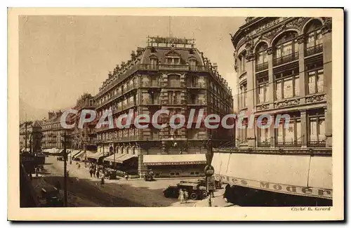 Cartes postales Grenoble Hotel moderne et des trois dauphins rue felix Poulat