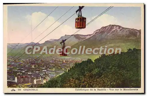 Ansichtskarte AK Grenoble Teleferique De La Bastille Vue Sur Le Moucherotte