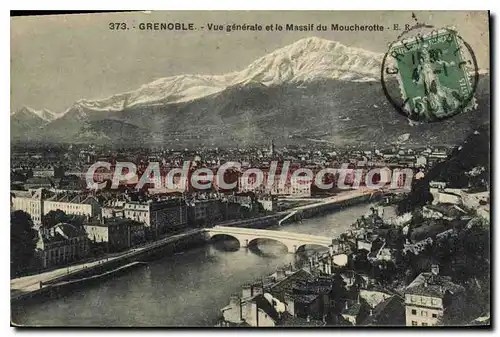 Ansichtskarte AK Grenoble Vue Generale Et Le Massif Du Moucherotte