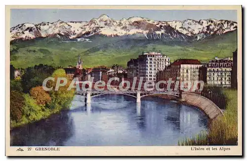 Cartes postales Grenoble L'Isere Et Les Alpes