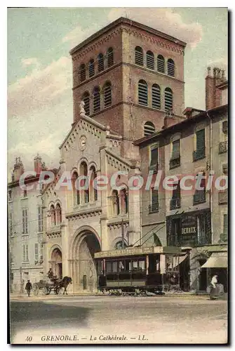 Cartes postales Grenoble La Cathedrale