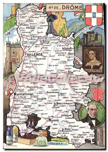 Cartes postales moderne Drome Plusieurs Fois Envahi Par Les Barbares