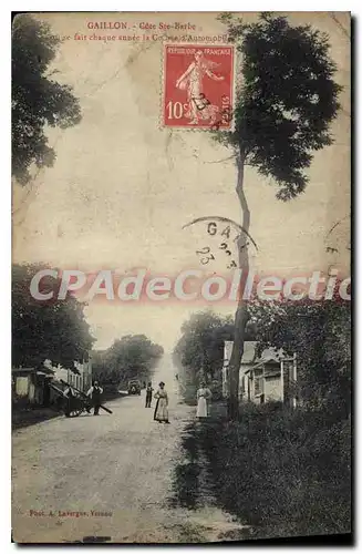 Cartes postales Gaillon Cote Ste Barbe o� se Fait Chaque ann�e La Course automobile