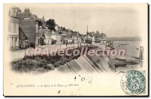 Cartes postales Quillebeuf Le Quai Et La Place