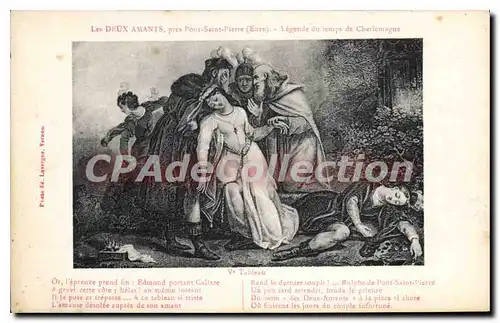 Cartes postales Les Deux Amants Pres Pont Saint Pierre 5�me tableau