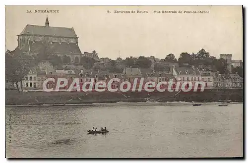 Cartes postales environs de Rouen Vue Generale De Pont De I'Arche