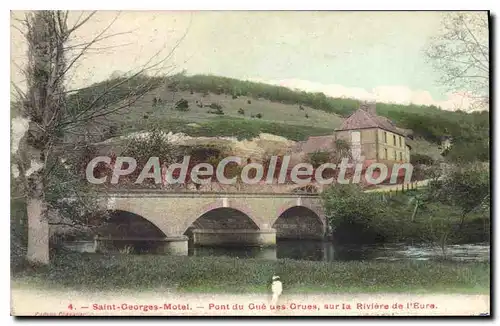 Ansichtskarte AK Saint Georges Motel Pont Du Gue des Crues Sur La Riviere De I'Eure