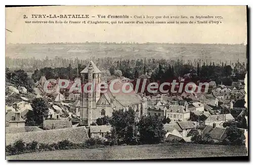 Cartes postales Ivry La Bataille Vue D'Ensemble 1177 trait� d'ivry