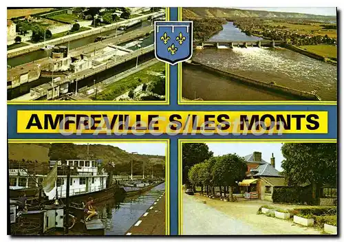 Moderne Karte Amfreville Sous Les Monts