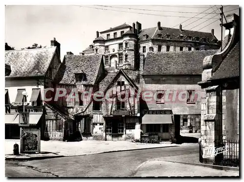 Cartes postales moderne Gaillon Place De I'Eglise Et Le Chateau La Cour Bourdon