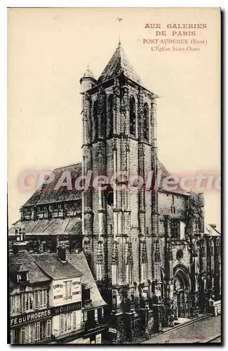 Cartes postales Aux Galeries De Paris Pont Audemer L'Eglise Saint Ouen