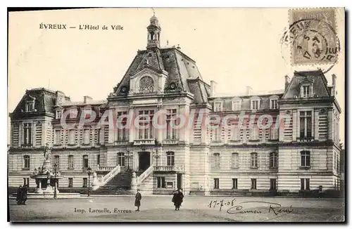 Cartes postales Evreux L'Hotel De Ville