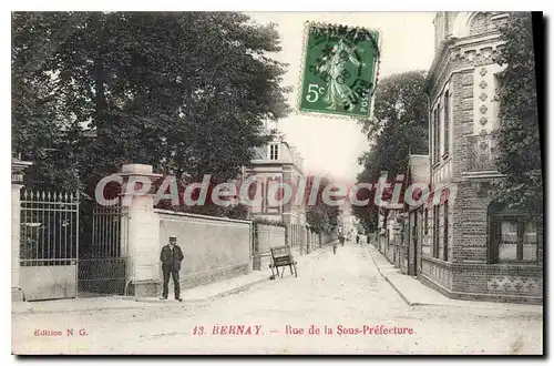 Cartes postales Bernay Rue De La Sous Prefecture