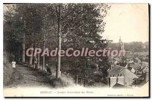 Ansichtskarte AK Bernay Sentier Descendant Des Monts