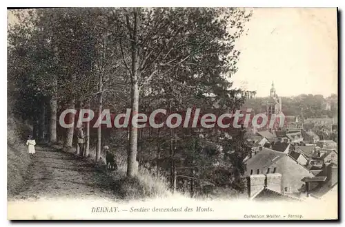 Cartes postales Bernay Sentier Descendant Des Monts